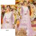 Picture of Organza Rosy Brown Straight Cut Salwar Kameez