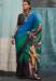 Picture of Amazing Crepe Teal Saree