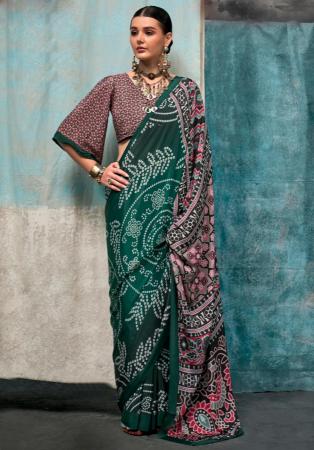 Picture of Superb Crepe Sea Green Saree