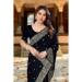 Picture of Beauteous Georgette Black Saree