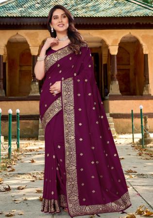 Picture of Resplendent Georgette Brown Saree