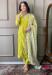 Picture of Shapely Chiffon Yellow Green Readymade Salwar Kameez