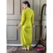 Picture of Shapely Chiffon Yellow Green Readymade Salwar Kameez