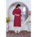 Picture of Splendid Rayon Maroon Kurtis & Tunic