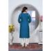 Picture of Alluring Rayon Midnight Blue Kurtis & Tunic