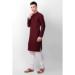 Picture of Ravishing Cotton Maroon Kurtas