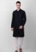 Picture of Graceful Cotton Navy Blue Kurtas