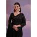 Picture of Statuesque Georgette Black Saree