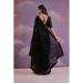 Picture of Statuesque Georgette Black Saree