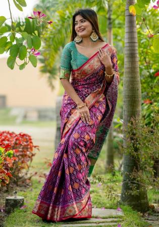 Picture of Graceful Silk Purple Saree