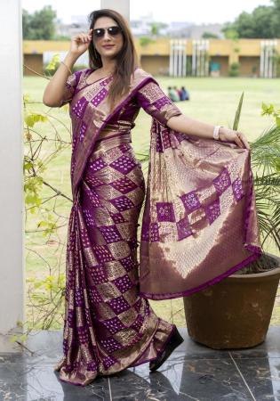 Picture of Sublime Silk Orchid Saree