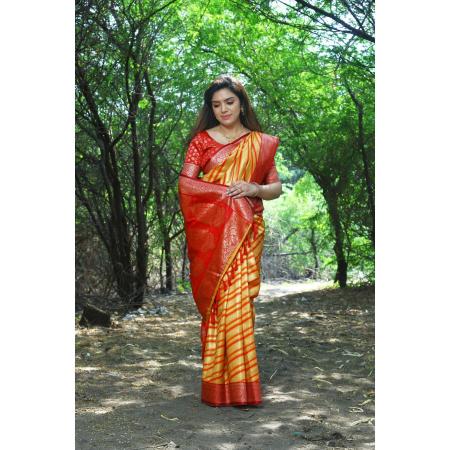 Picture of Good Looking Silk Sandy Brown Saree