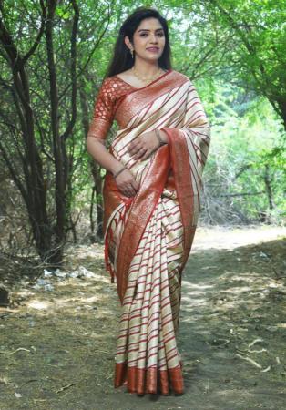 Picture of Admirable Silk Saddle Brown Saree