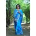 Picture of Grand Silk Light Steel Blue Saree