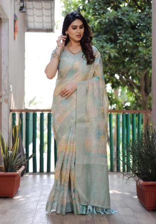 Picture of Nice Silk Medium Sea Green Saree