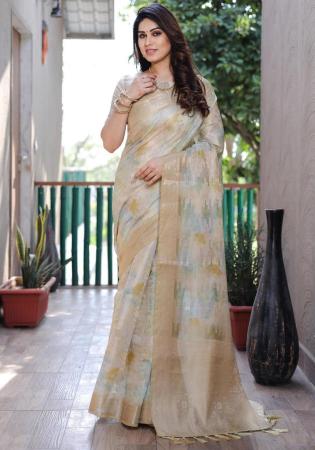 Picture of Nice Silk Dark Khaki Saree