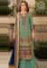 Picture of Georgette Slate Grey Straight Cut Salwar Kameez