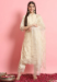 Picture of Cotton & Silk White Readymade Salwar Kameez