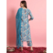 Picture of Cotton & Silk Medium Turquoise Readymade Salwar Kameez