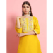 Picture of Cotton & Silk Yellow Readymade Salwar Kameez