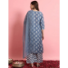 Picture of Cotton & Silk Light Slate Grey Readymade Salwar Kameez