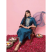 Picture of Cotton & Silk Midnight Blue Readymade Salwar Kameez