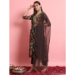 Picture of Georgette Dark Olive Green Readymade Salwar Kameez