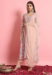 Picture of Fine Georgette Burly Wood Readymade Salwar Kameez