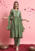 Picture of Georgette Dark Sea Green Readymade Salwar Kameez