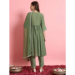 Picture of Georgette Dark Sea Green Readymade Salwar Kameez