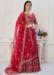 Picture of Georgette & Net Indian Red Readymade Lehenga Choli