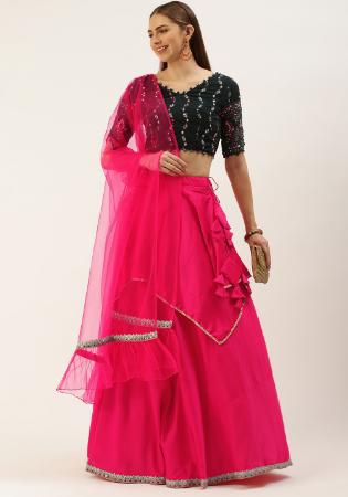 Picture of Cotton & Georgette Pink Readymade Lehenga Choli