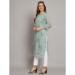 Picture of Alluring Georgette Light Slate Grey Kurtis & Tunic