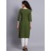 Picture of Well Formed Rayon Dark Olive Green Kurtis & Tunic