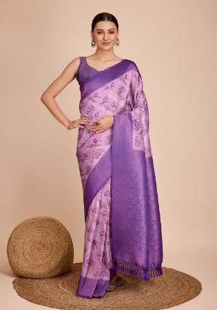 Picture of Ravishing Silk Grey Saree