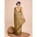 Picture of Ravishing Silk Dark Khaki Saree