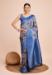 Picture of Sublime Silk Light Steel Blue Saree