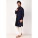 Picture of Charming Silk Navy Blue Kurtas