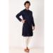 Picture of Charming Silk Navy Blue Kurtas