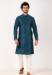 Picture of Resplendent Silk Dark Slate Blue Kurtas