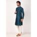 Picture of Resplendent Silk Dark Slate Blue Kurtas