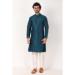 Picture of Resplendent Silk Dark Slate Blue Kurtas