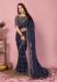 Picture of Lovely Silk Navy Blue Saree