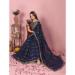 Picture of Lovely Silk Navy Blue Saree