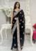 Picture of Enticing Silk & Organza Black Saree