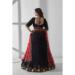 Picture of Stunning Georgette & Organza Black Lehenga Choli