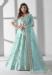 Picture of Georgette & Organza Light Steel Blue Lehenga Choli