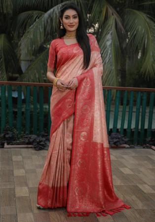 Picture of Beauteous Silk Rosy Brown Saree