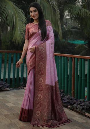 Picture of Sublime Silk Plum Saree