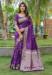 Picture of Well Formed Silk Dark Orchid Saree